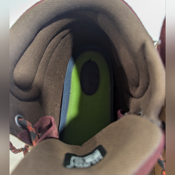 KURU women's quest hiking boot size 9 camping tan and maroon - Picture 5 of 8